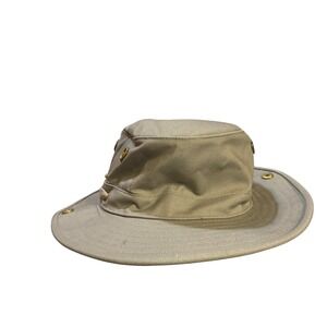 Tilley Heritage Tan Khaki Canvas Hat Size 7 Outdoor Nature‎ Hiking
